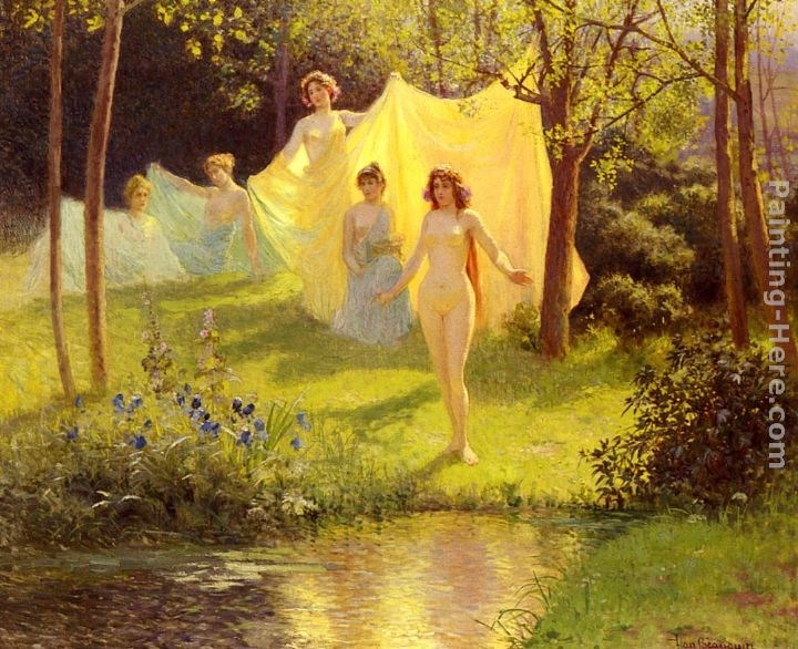 Jean Beauduin Vestales Au Bain
